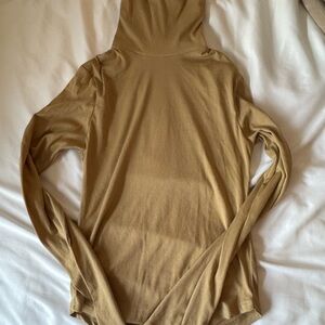 Women's Tan Sweater, white , and beige package of turtlenecks